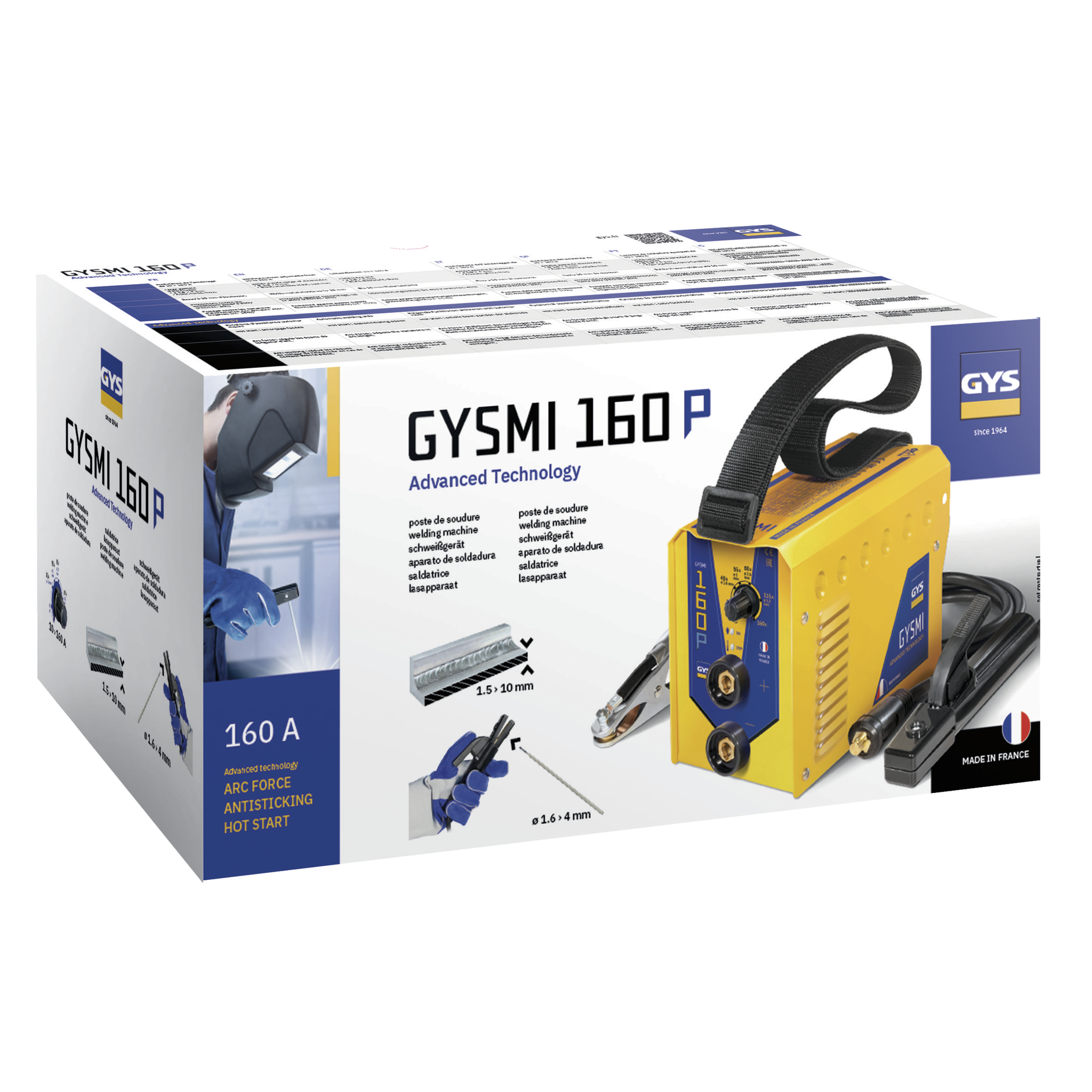 POSTE DE SOUDURE MMA 160A GYSMI160P INVERTER GYS 030077