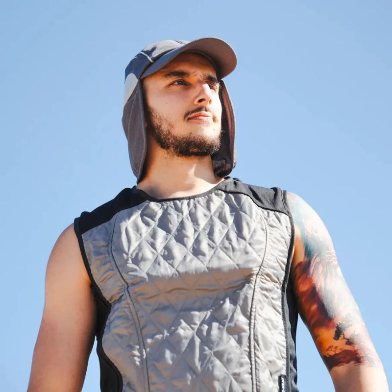 Casquette saharienne CP03-GRE rafraîchissante - G-HEAT - CP03-GRE