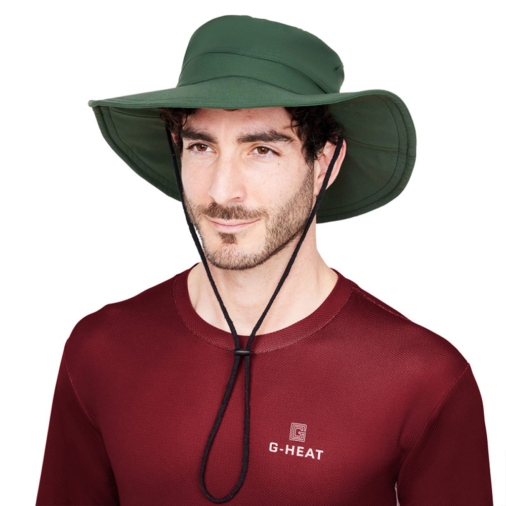 Chapeau rafraîchissant vert kaki anti-UV professionnel G-HEAT - CP09-KAK