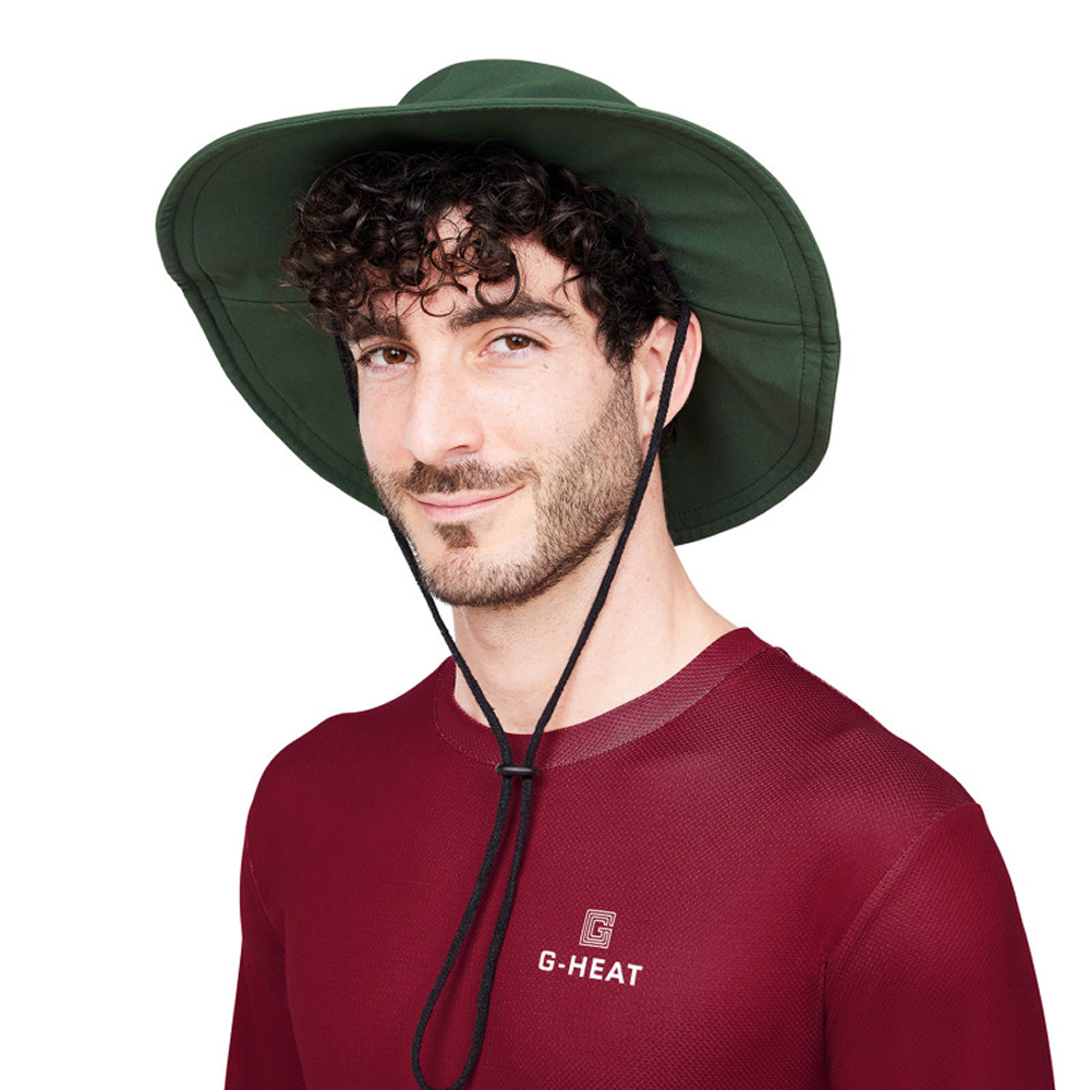 Chapeau rafraîchissant vert kaki anti-UV professionnel G-HEAT - CP09-KAK