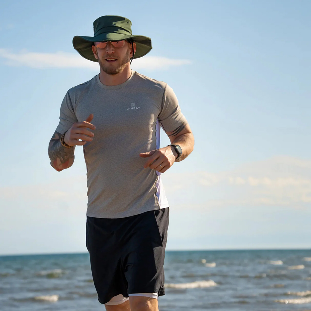 Chapeau rafraîchissant vert kaki anti-UV professionnel G-HEAT - CP09-KAK