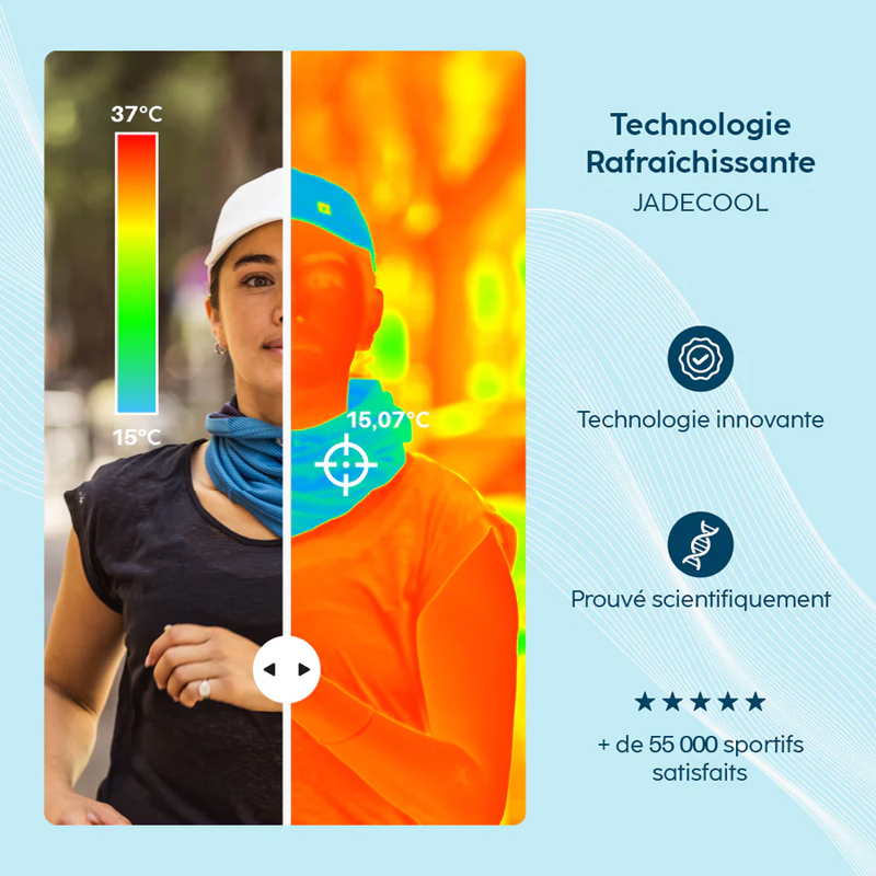 Tour de cou bleu ciel CS03-SKY rafraîchissant - G-HEAT - CS03-SKY