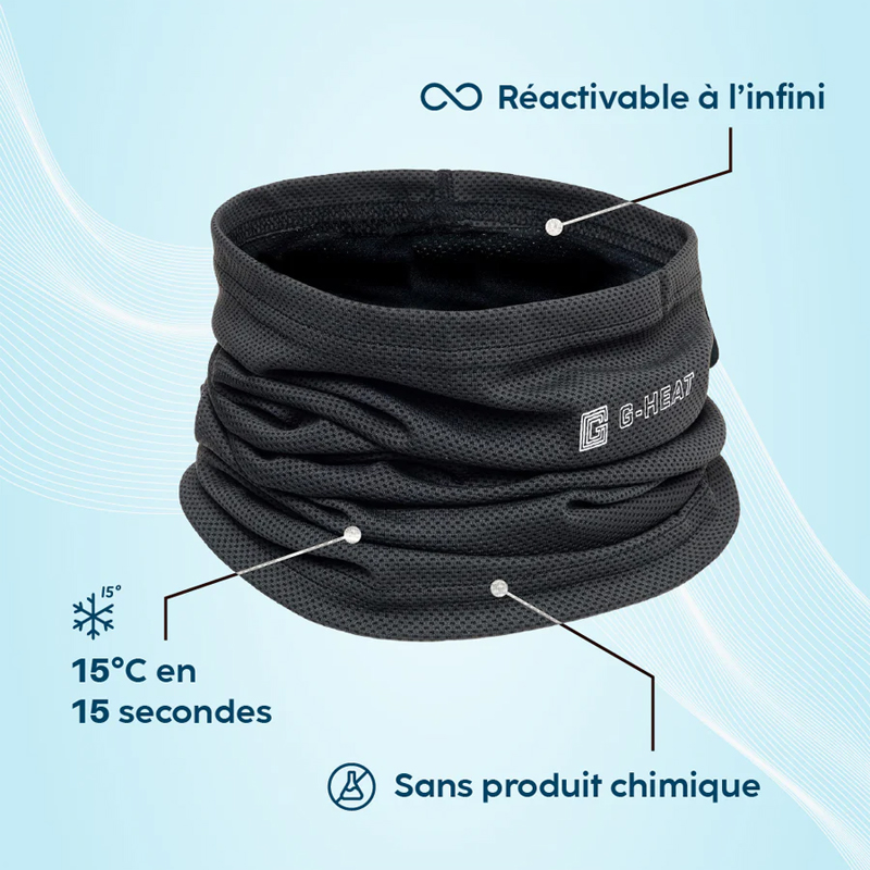 Tour de cou bleu ciel CS03-SKY rafraîchissant - G-HEAT - CS03-SKY