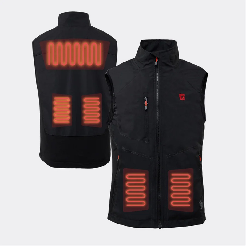 Gilet sport Homme HV25 chauffant noir - G-HEAT - HV25