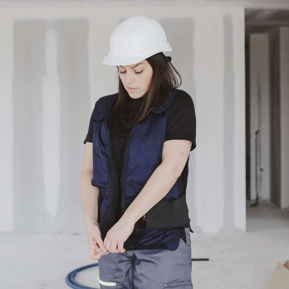 Gilet pour packs refrigérants PCV02-BLU rafraichissant - G-HEAT - PCV02-BLU