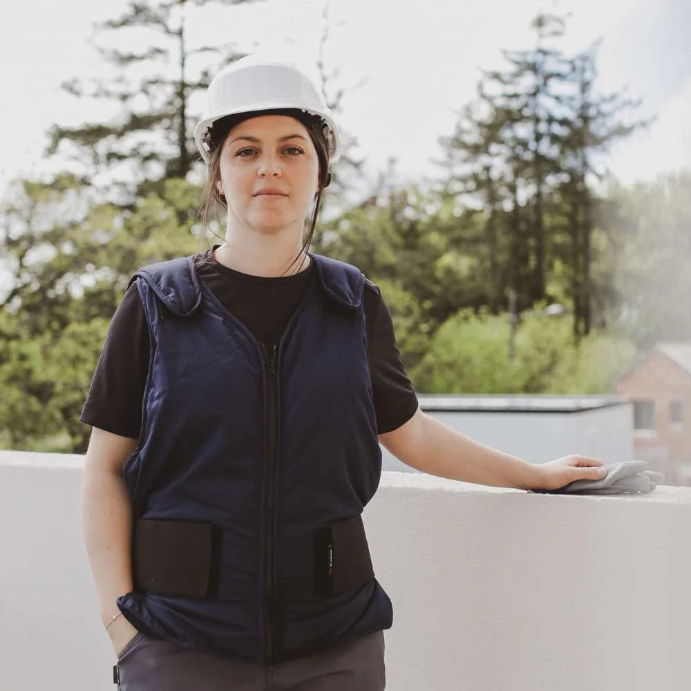 Gilet pour packs refrigérants PCV02-BLU rafraichissant - G-HEAT - PCV02-BLU