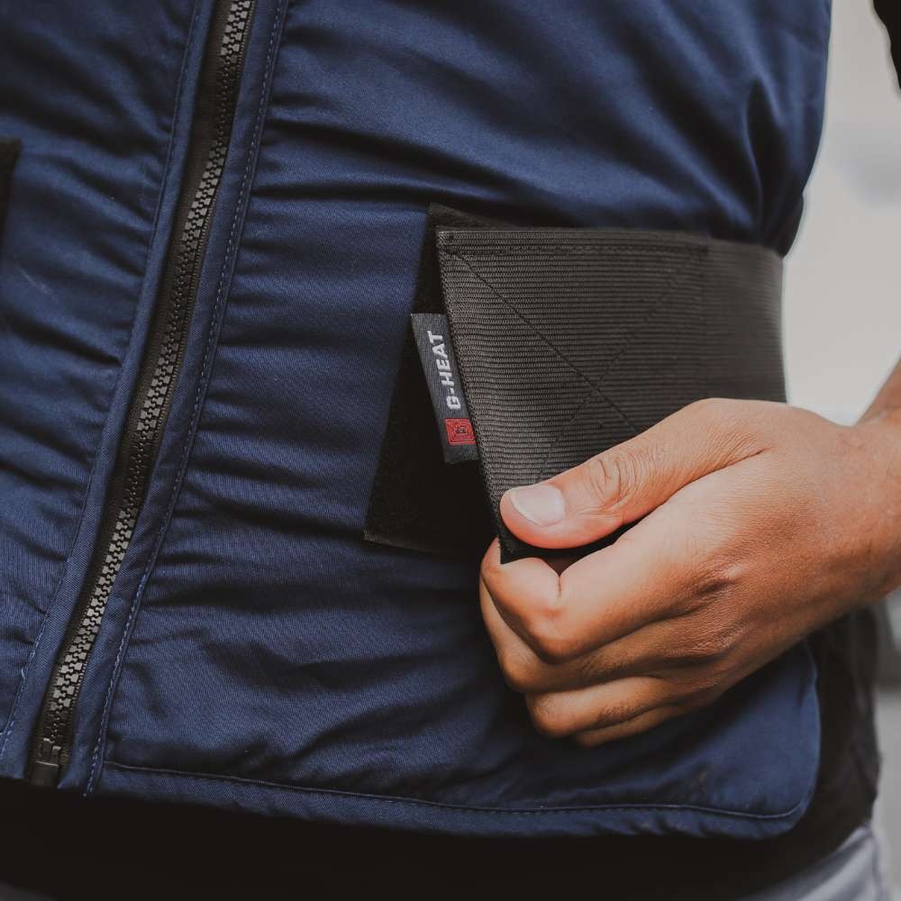 Gilet + packs réfrigérants - G-HEAT - PCV04-BLU-PCP0118