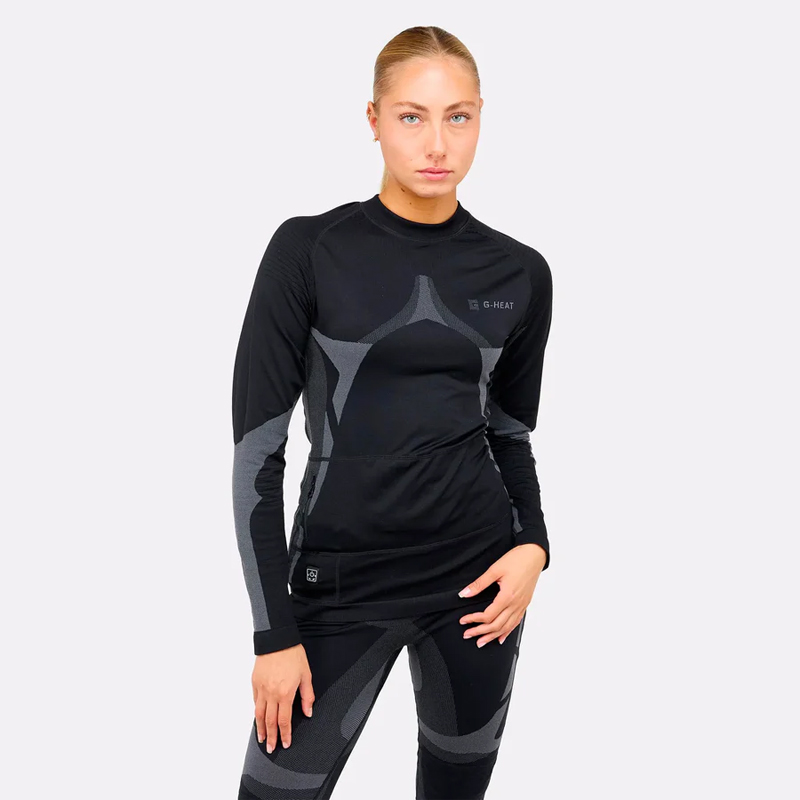 T-shirt Seamless sans batterie SV04 chauffant noir - G-HEAT - SV04 