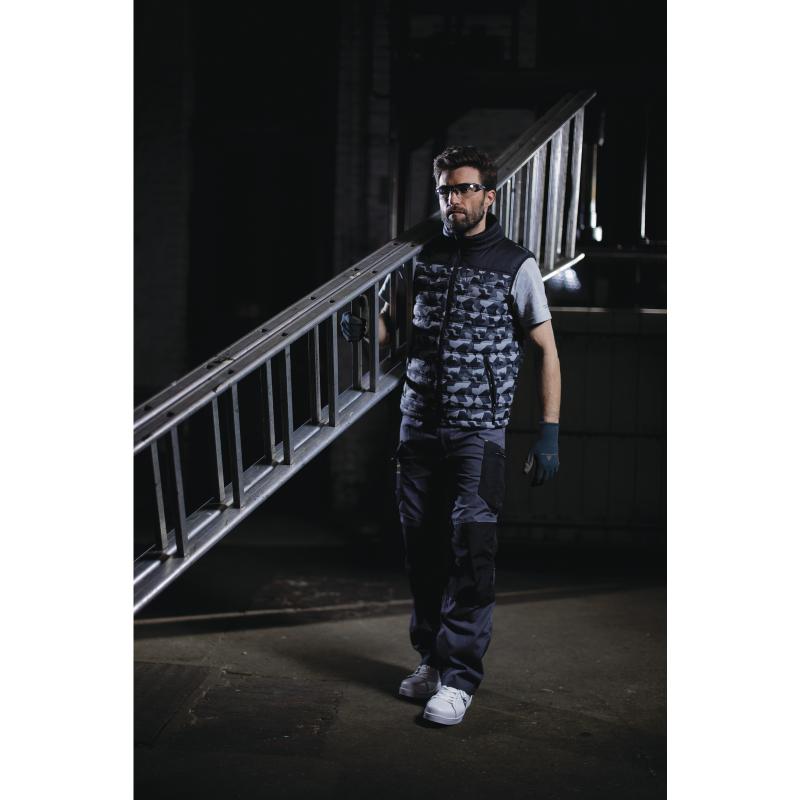 GILET DOUDOUNE DELTA PLUS POLYAMIDE RIPSTOP ENDUIT PU BLEU MARINE - GDOONBM0