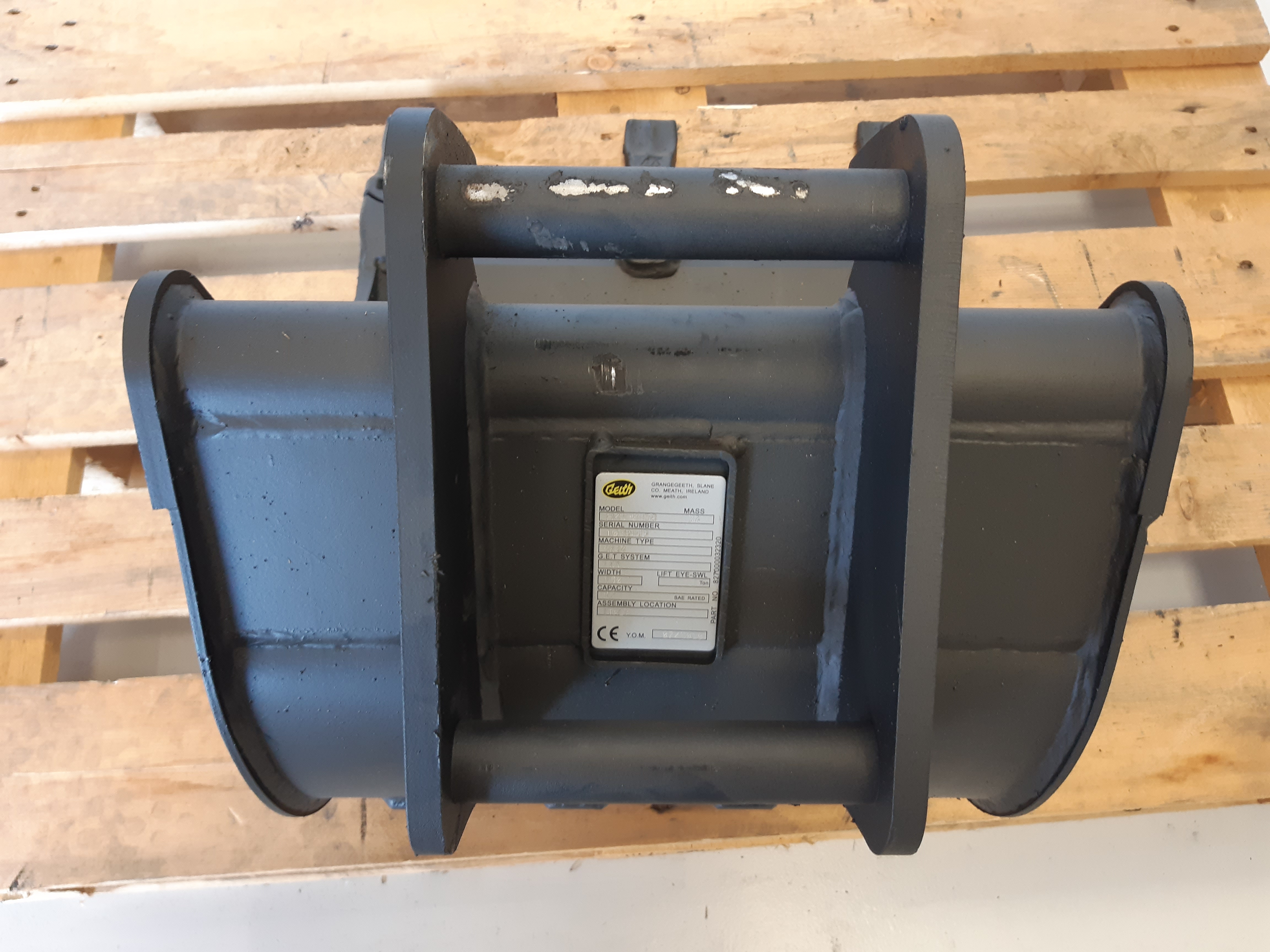 Godet de terrassement GEITH 450mm avec dents Feurst FKMCE pour coupleur ou attache rapide Geith QR30 - H02450QR30