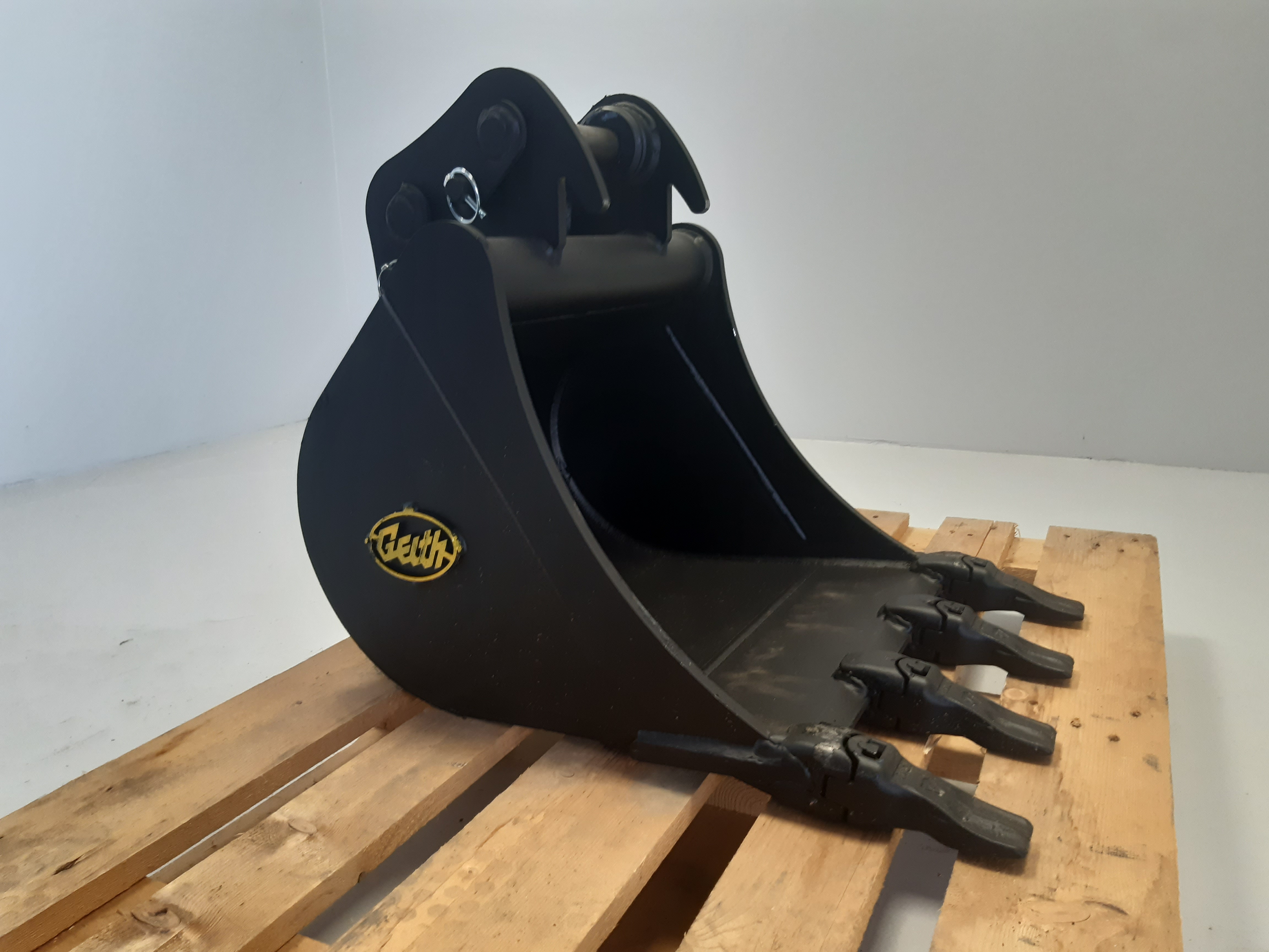 Godet de terrassement GEITH 500 mm avec dents Feurst FKMCE pour attache rapide JCB 8025-8026 - H03500JCB