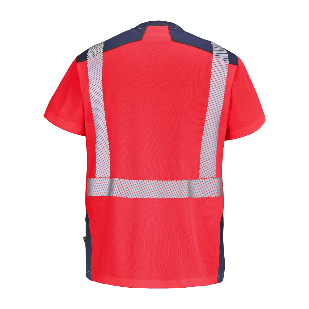 Tee-shirt GHARBI rouge/bleu marine taille M - CEPOVETT - 22-9T84-2002-M