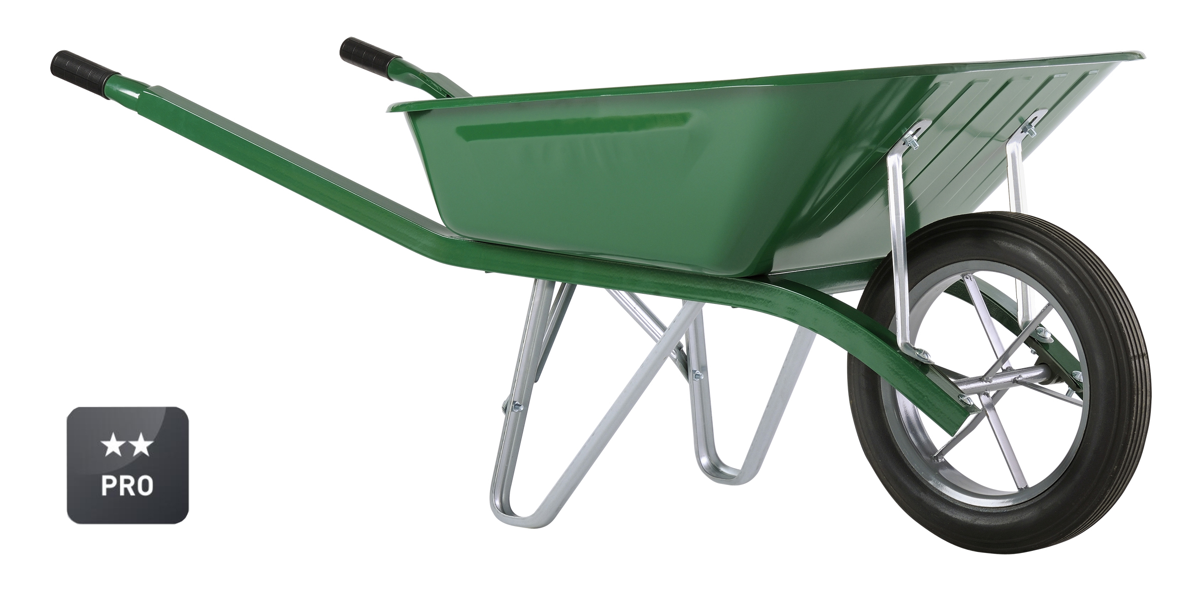 Brouette Haemmerlin Bati 90L Peinte Verte Roue Pleine -302313006