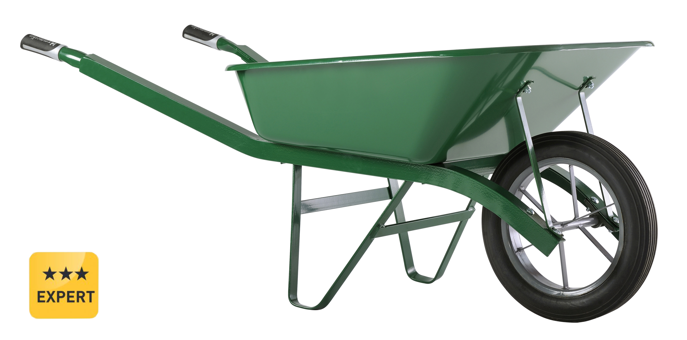 Brouette Haemmerlin Pro Select Bati Plus 100L Peinte Verte Roue Pleine -302334006