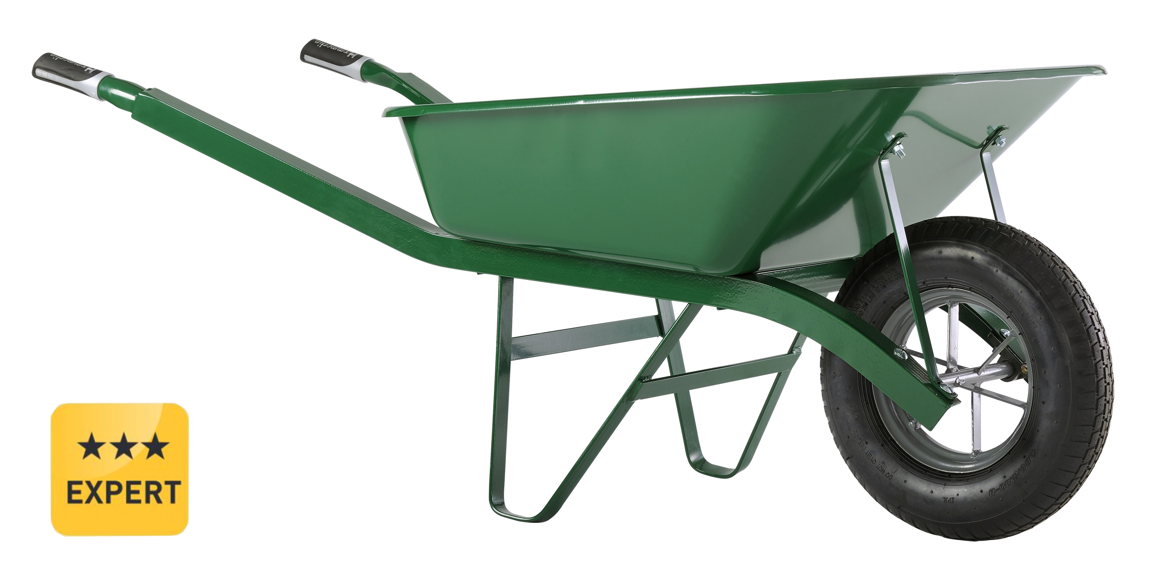 Brouette Haemmerlin Pro Select Bati Plus 100L Peinte Verte Roue Gonflée -302334106