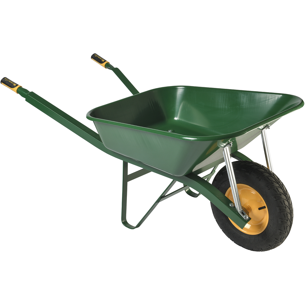 Brouette Haemmerlin Pro Select Bati Plus 100L peinte verte roue gonflée -302334106