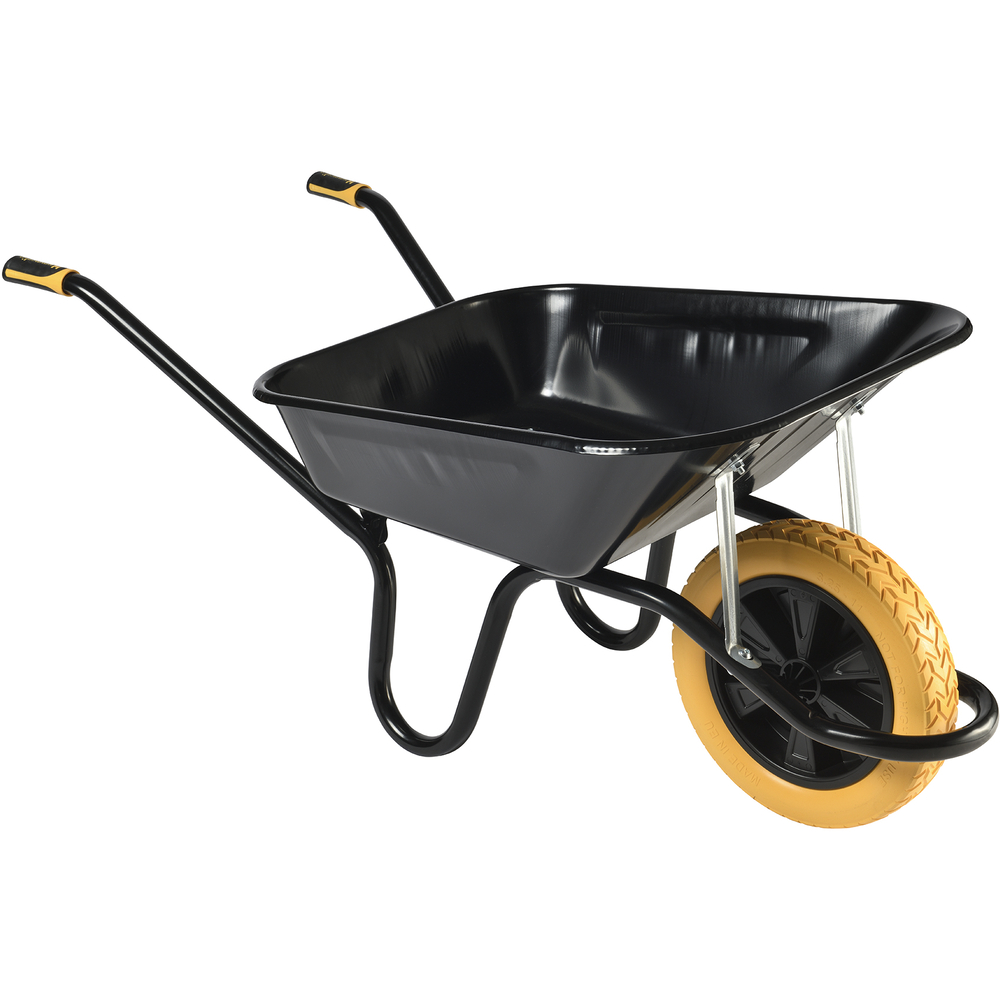 Brouette Aktiv premium 100L HAEMMERLIN caisse peinte noire roue increvable 305000106
