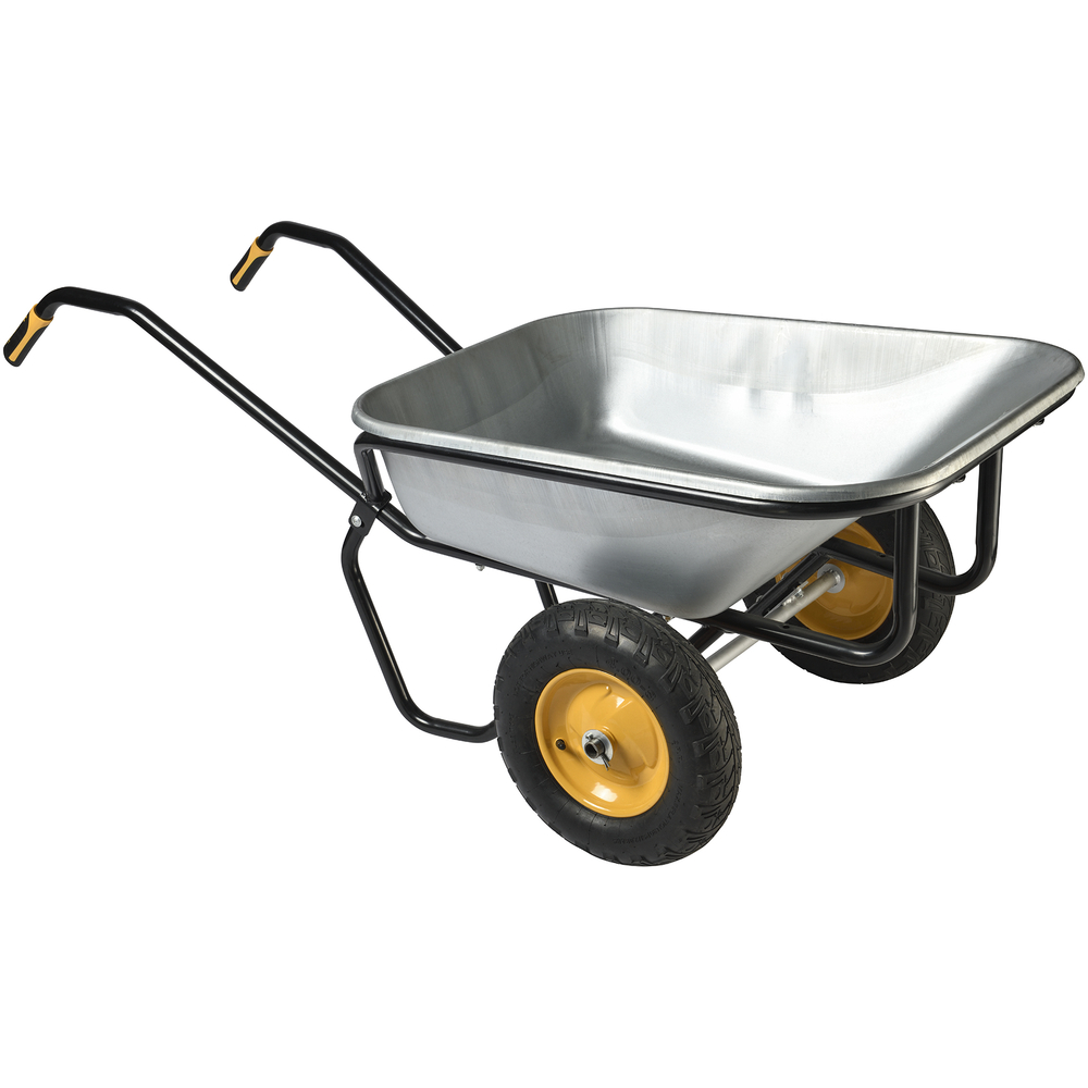 Brouette Haemmerlin Pro Select Expert Twin 160L Galvanisée 2 roues gonflées -306225701