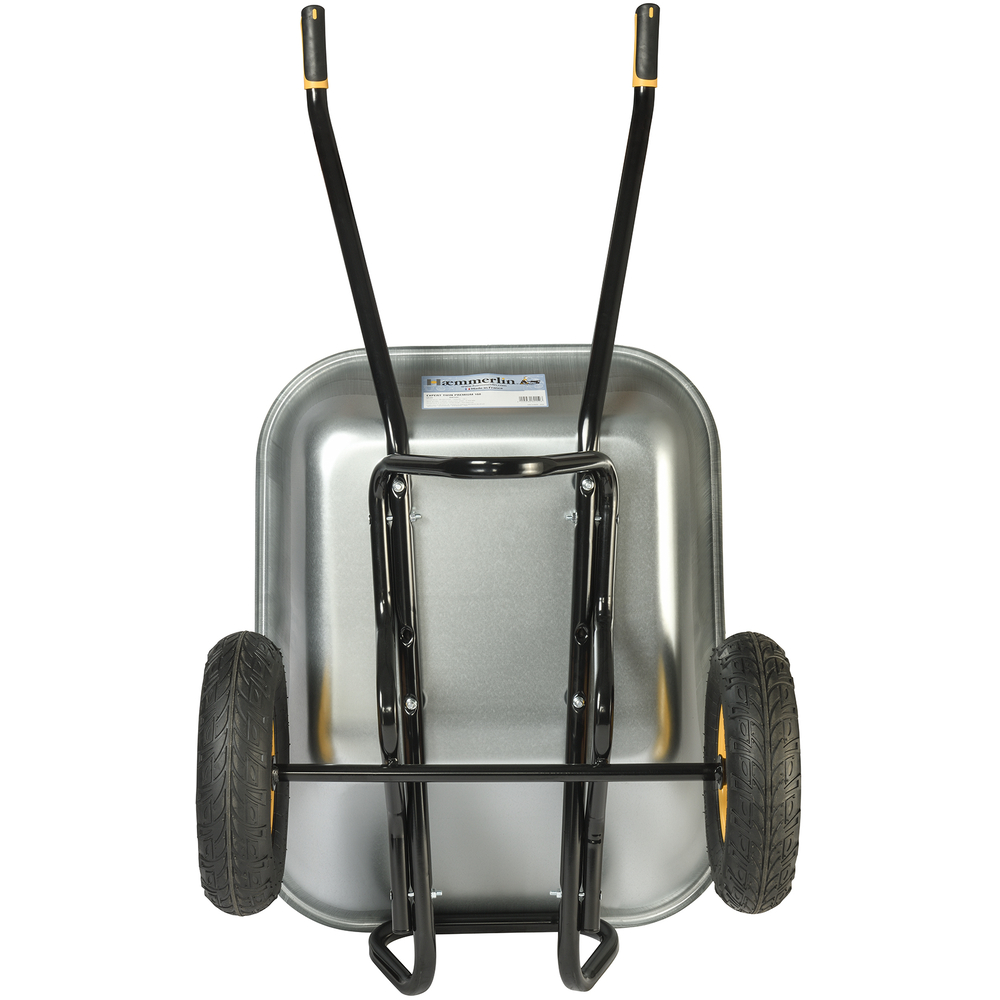 Brouette Haemmerlin Pro Select Expert Twin 160L Galvanisée 2 roues gonflées -306225701