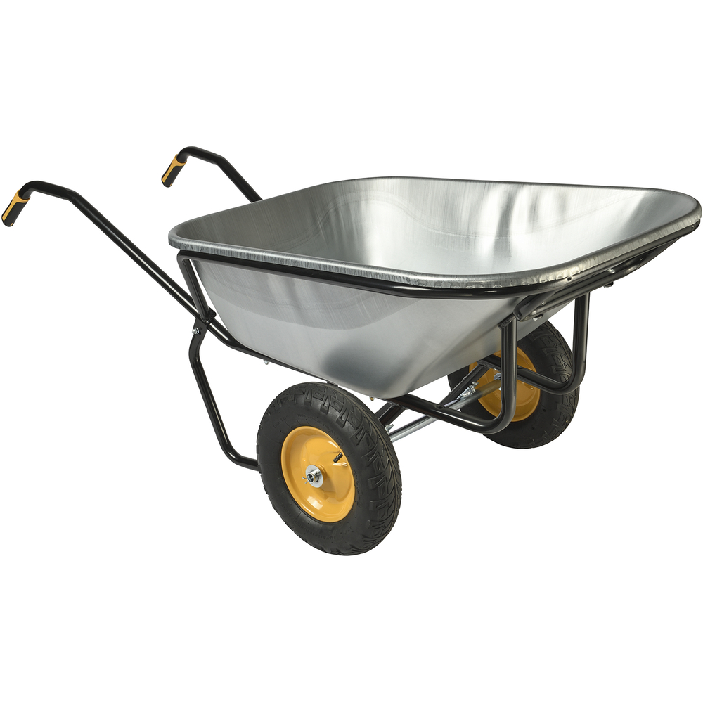 Brouette Haemmerlin Pro Select Expert Twin 230L Galvanisée 2 Roues Gonflées -306255701