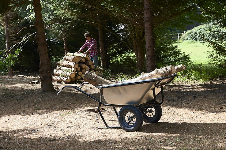 Brouette Haemmerlin Pro Select Expert Twin 230L Galvanisée 2 Roues Gonflées -306255701