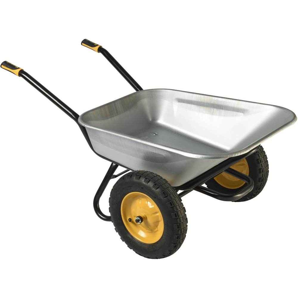 Brouette AKTIV EXCELLIUM TWIN 100L Galva Roues Gonflées HAEMMERLIN -308204101