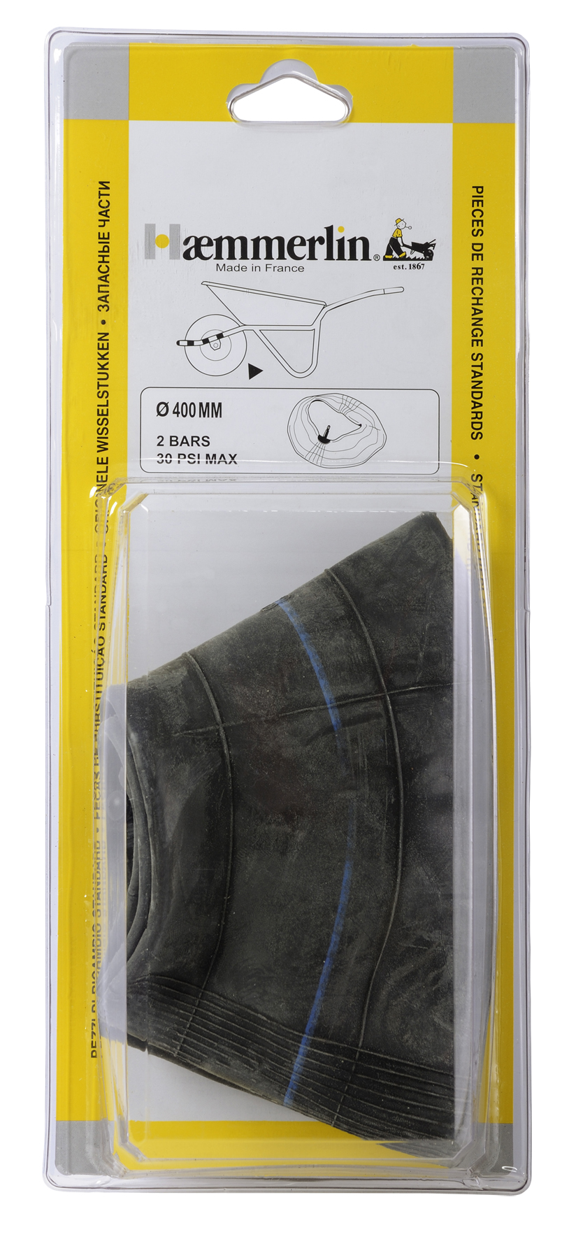 Chambre à air Haemmerlin Ø 400 mm pour brouettes - 309003306