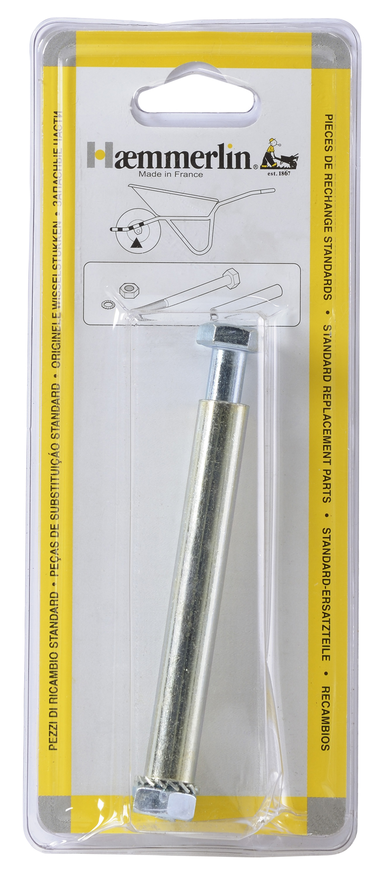 Visserie Haemmerlin pour axe de roue de brouette - 309027006