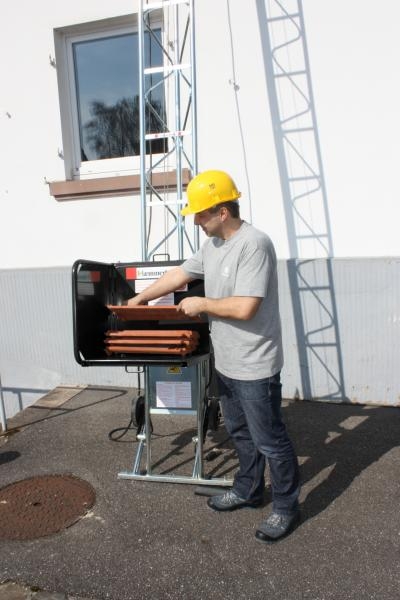 Monte matériaux avec plateau couvreur acier CASTOR STEEL HAEMMERLIN 150/20 - 10/20 mètres - 311500401