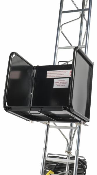 Monte matériaux avec plateau couvreur acier CASTOR STEEL HAEMMERLIN 150/20 - 10/20 mètres - 311500401