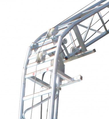 Genouillère HAEMMERLIN 20-60° électrozinguée réglable pour monte-matéraux CASTOR STEEL - 311502301