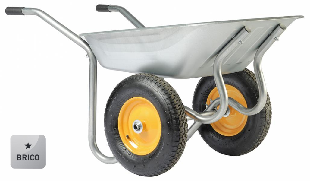 BROUETTE START TWIN GALVA ROUES GONFLEES HAEMMERLIN - 324100101