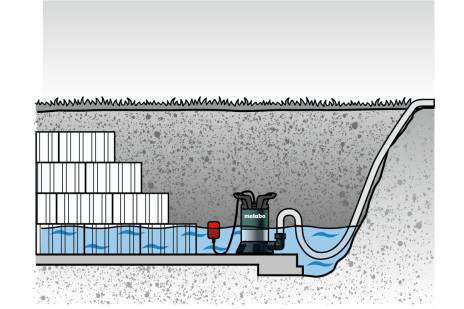 Pompe immergée pour eau claire TP 13000 S - METABO - 0251300000