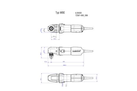 Perceuse d'angle WBE 700 - METABO - 600512000