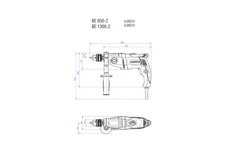 Perceuse BE 850-2 - METABO - 600573810