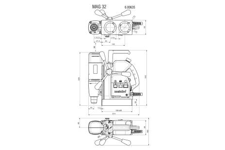 Perceuse magnétique MAG 32 - Coffret - METABO - 600635500