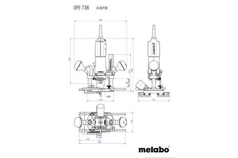 Défonceuse OFE 738  - METABO - 600738000