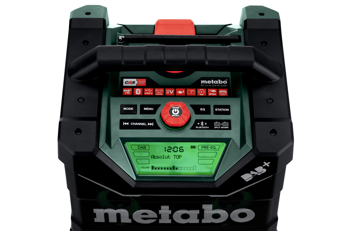 Radio 12-18 V RC 12-18 DAB+ BT - METABO - 600779850