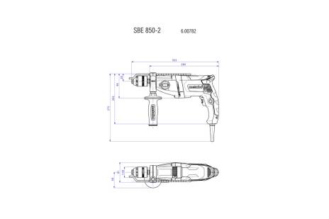 Perceuse à percussion SBE 850-2  Top - METABO - 600782850