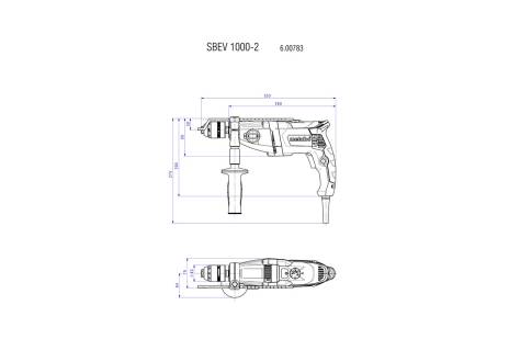 Perceuse à percussion SBEV 1000-2 - METABO - 600783500