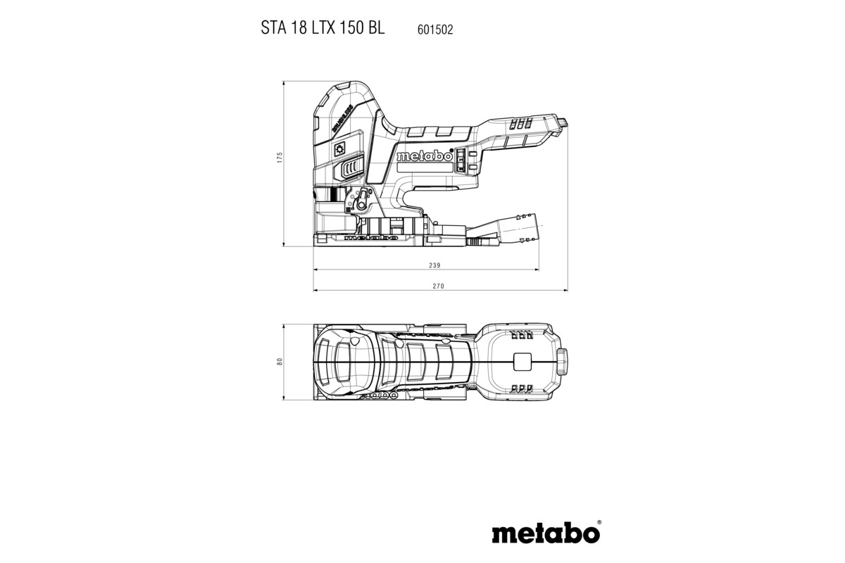 Scie sauteuse 18 V STAB 18 LTX 150 BL - METABO - 601503840