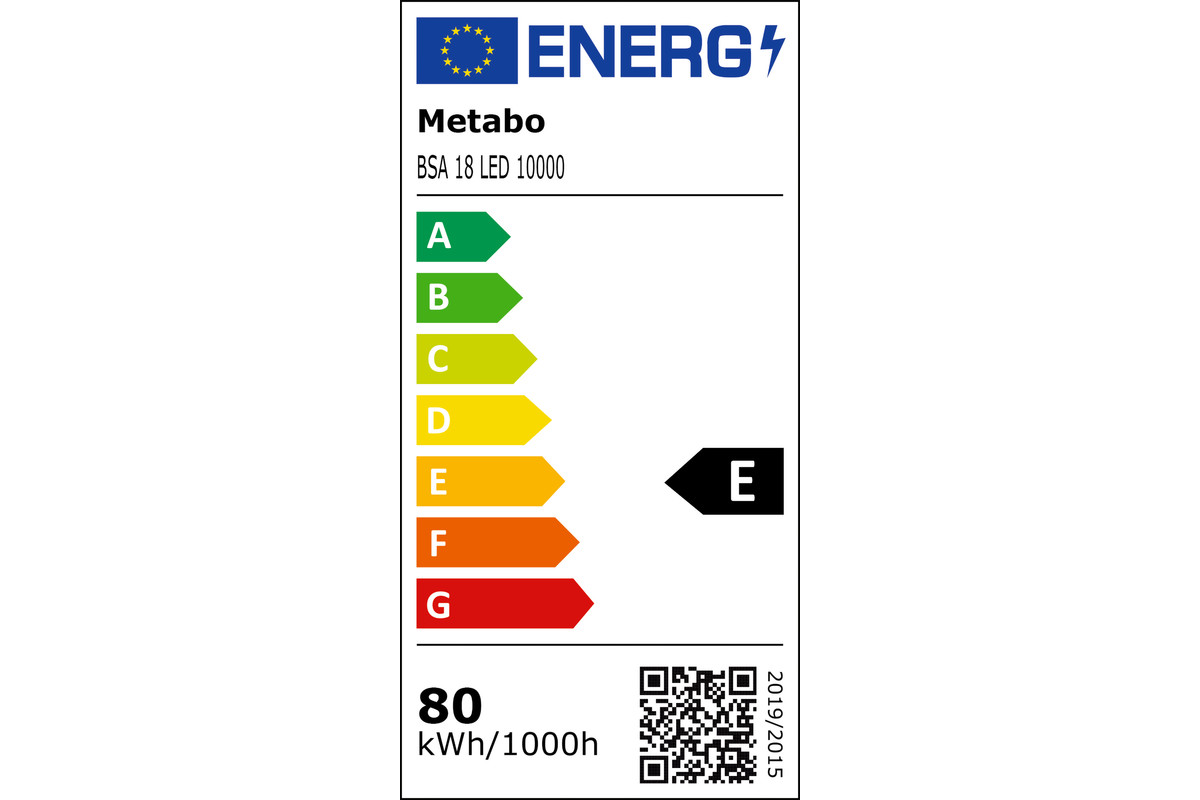 Lampe LED 18 V BSA 18 LED 10000 - METABO - 601506850