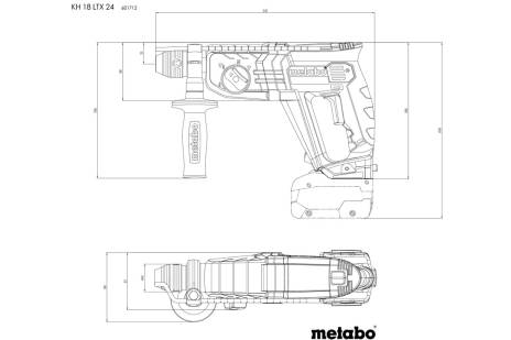 Marteau perforateur burineur 18 V KH 18 LTX 24  - METABO - 601712840