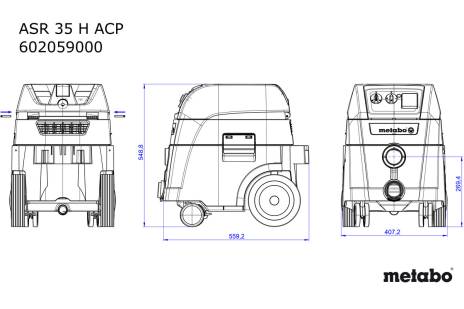 Aspirateur ASR 35 H ACP - METABO - 602059000