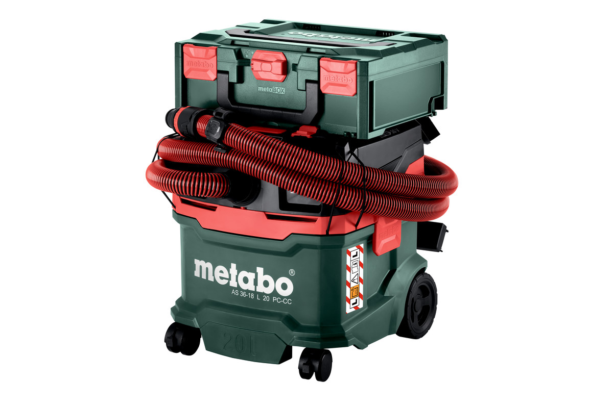 Aspirateur 18 V AS 36-18 L 20 PC CC - METABO - 602072850