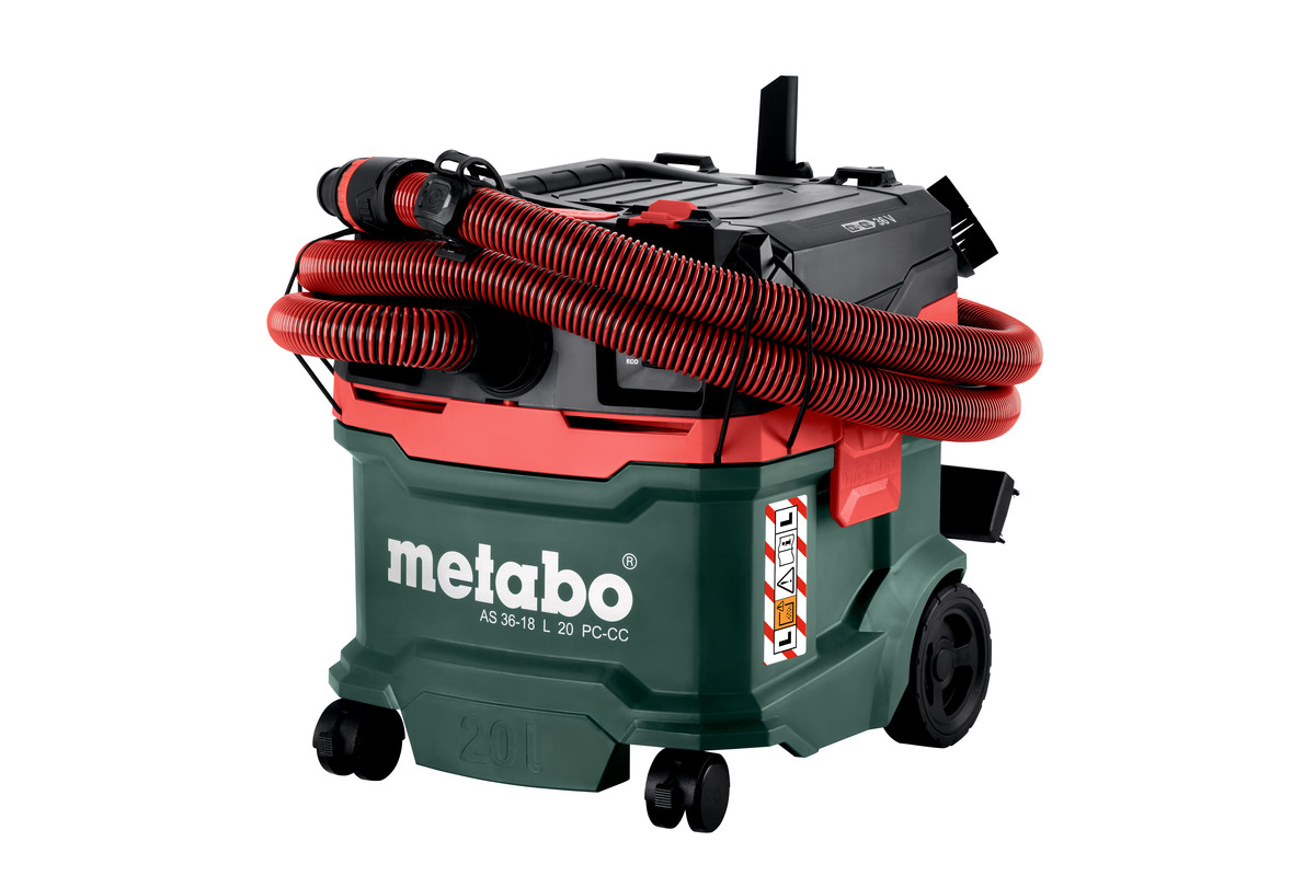 Aspirateur 18 V AS 36-18 L 20 PC CC - METABO - 602072850