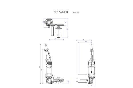 Satineuse SE 17-200 RT  avec MetaBox 185XL - METABO - 602259500