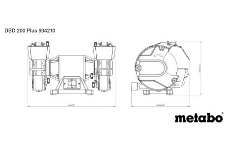Touret à meuler DSD 200 Plus - METABO - 604210000