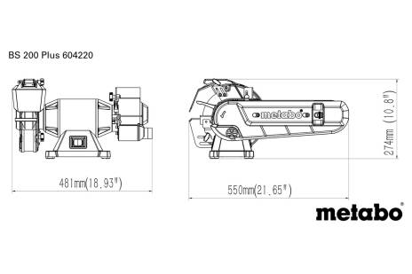 Touret à meuler BS 200 Plus - METABO - 604220000