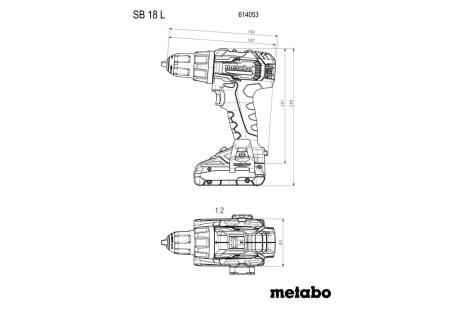 Perceuse à percussion 18 V SB 18 L sans fil - METABO - 614053500